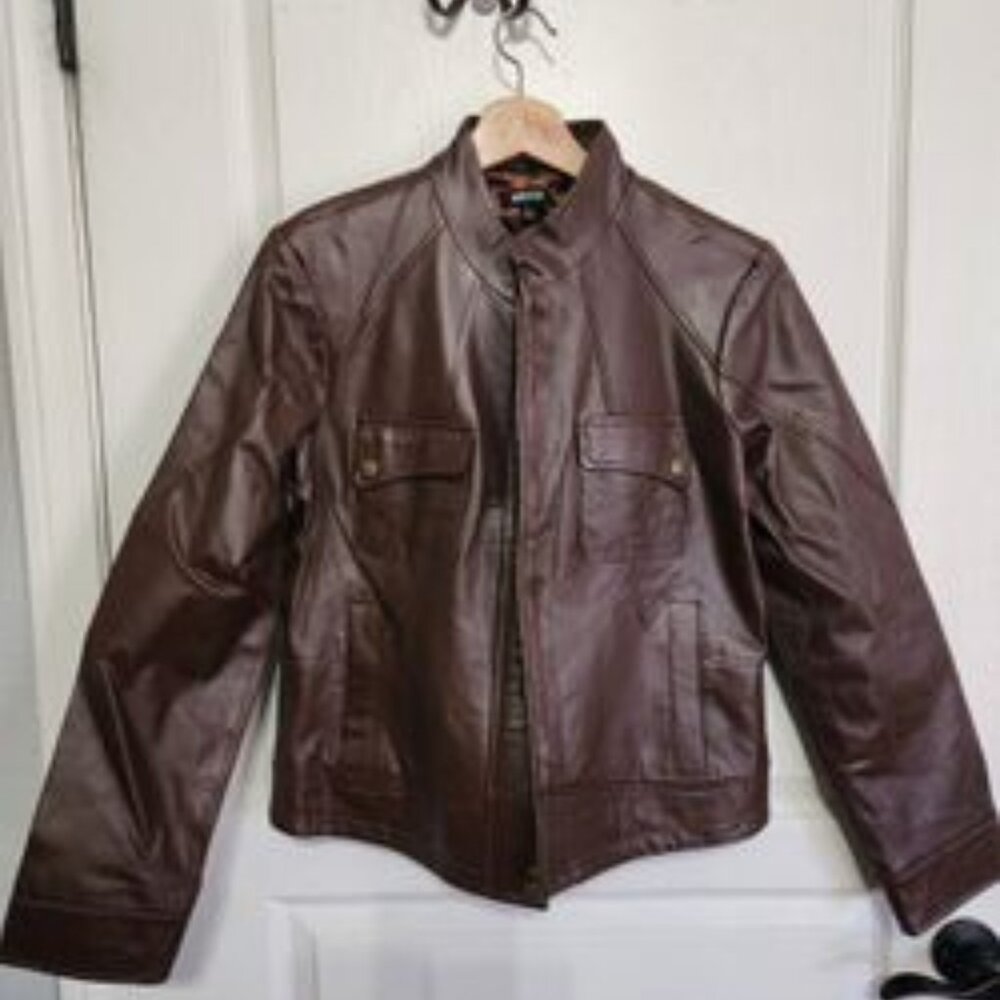 Women's Brown Leather Jacket